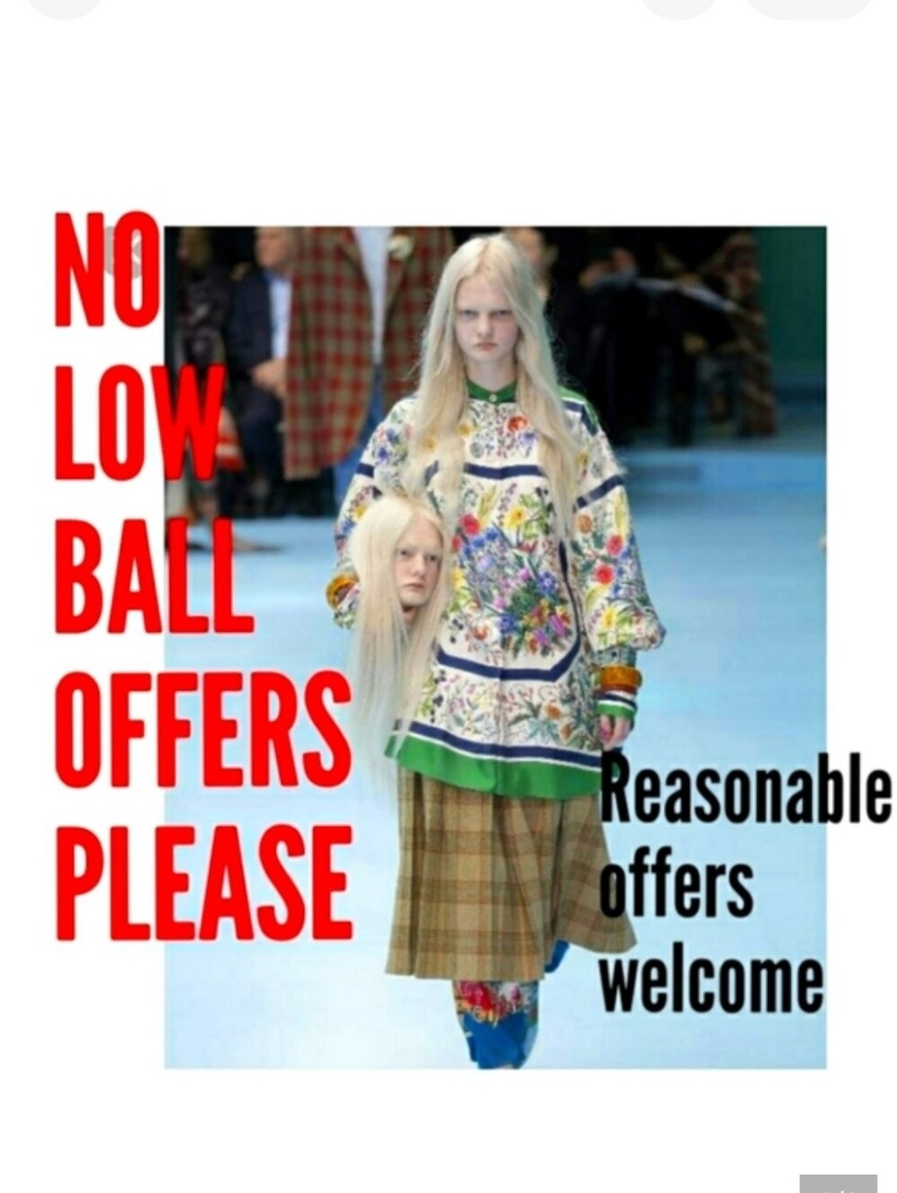 PLEASE Do Not Offer $50 On a $100 Item